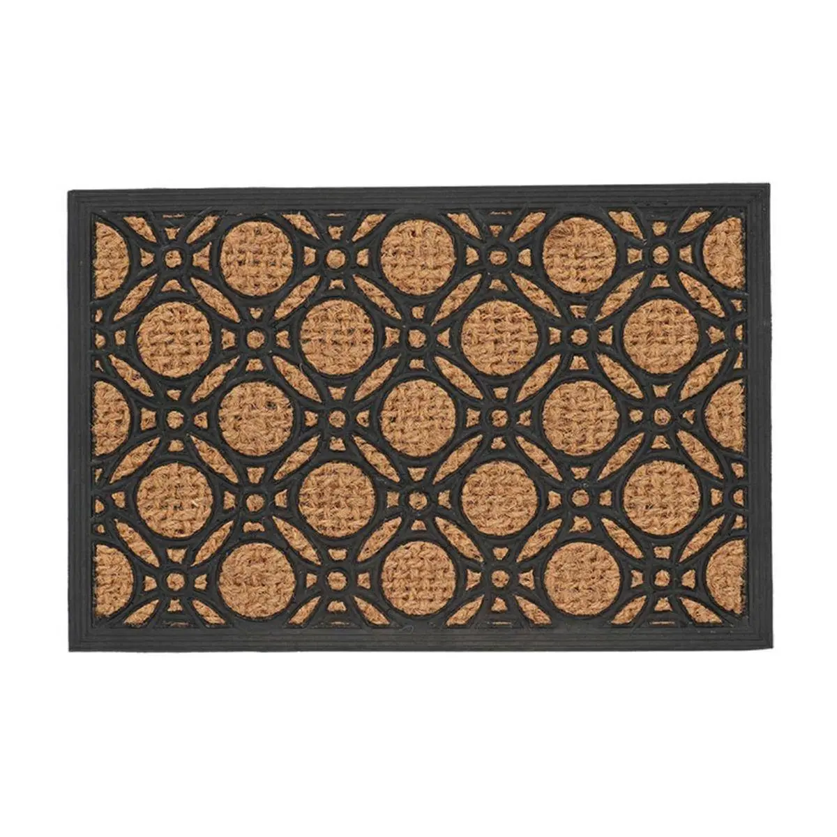 Esschert Design Rohož CIRCLE 60,7x40 cm černá/hnědá
