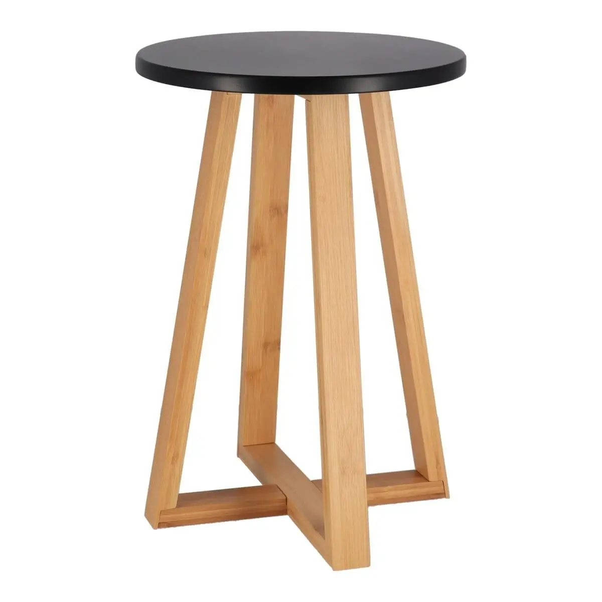 TENDANCE Odkládací stolek BAMBOO černý/natural