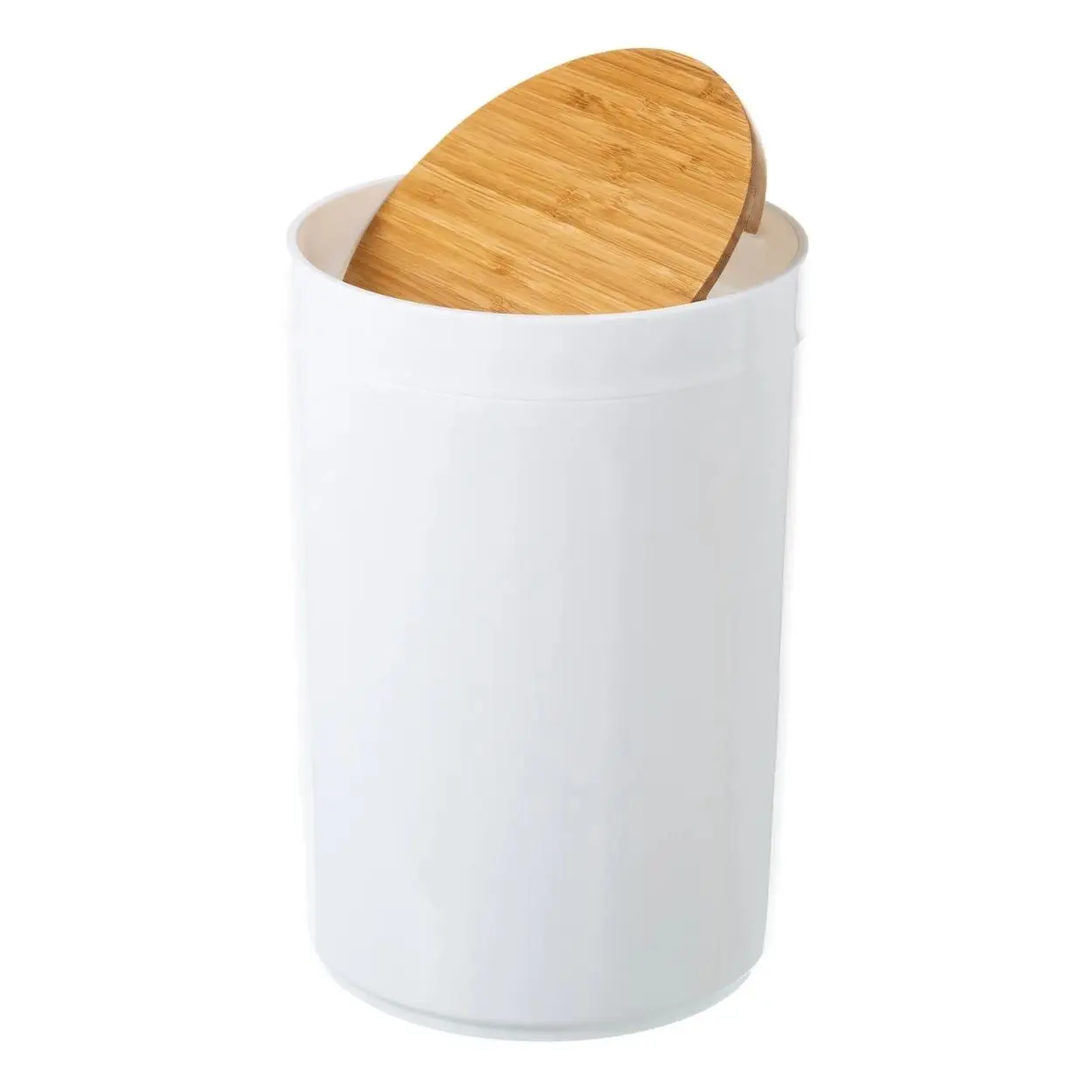 HowHomely Odpadkový koš HARRY 5 L bílý