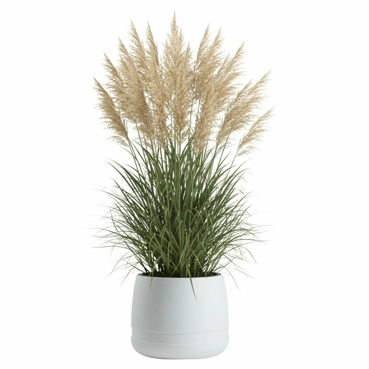 HowHomely Květináč LUNA Vase 34,8 cm bílý