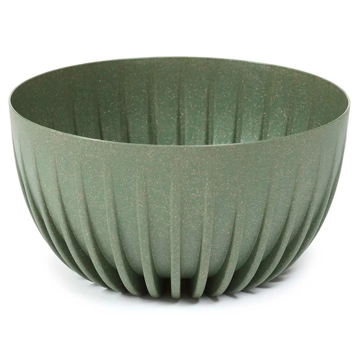 HowHomely Květináč STRIPPED Eco 30x16 cm zelený