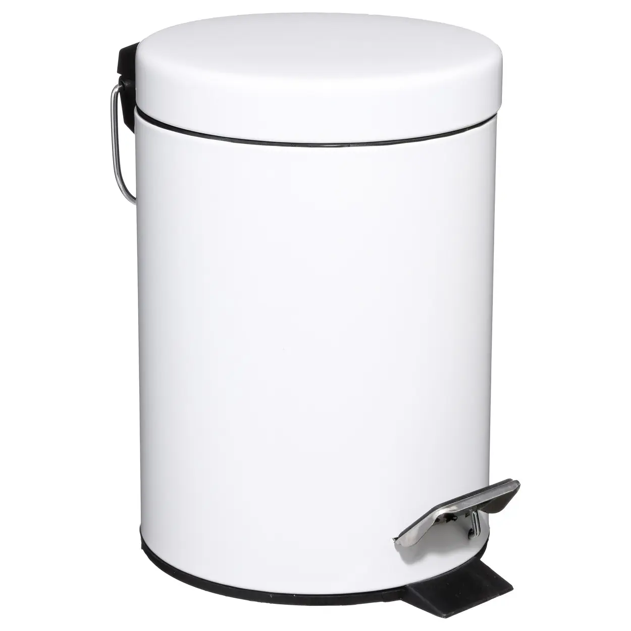 5five Simply Smart Odpadkový pedálový koš do koupelny,3 l, bílá barva, 24x17 cm bílá 105612