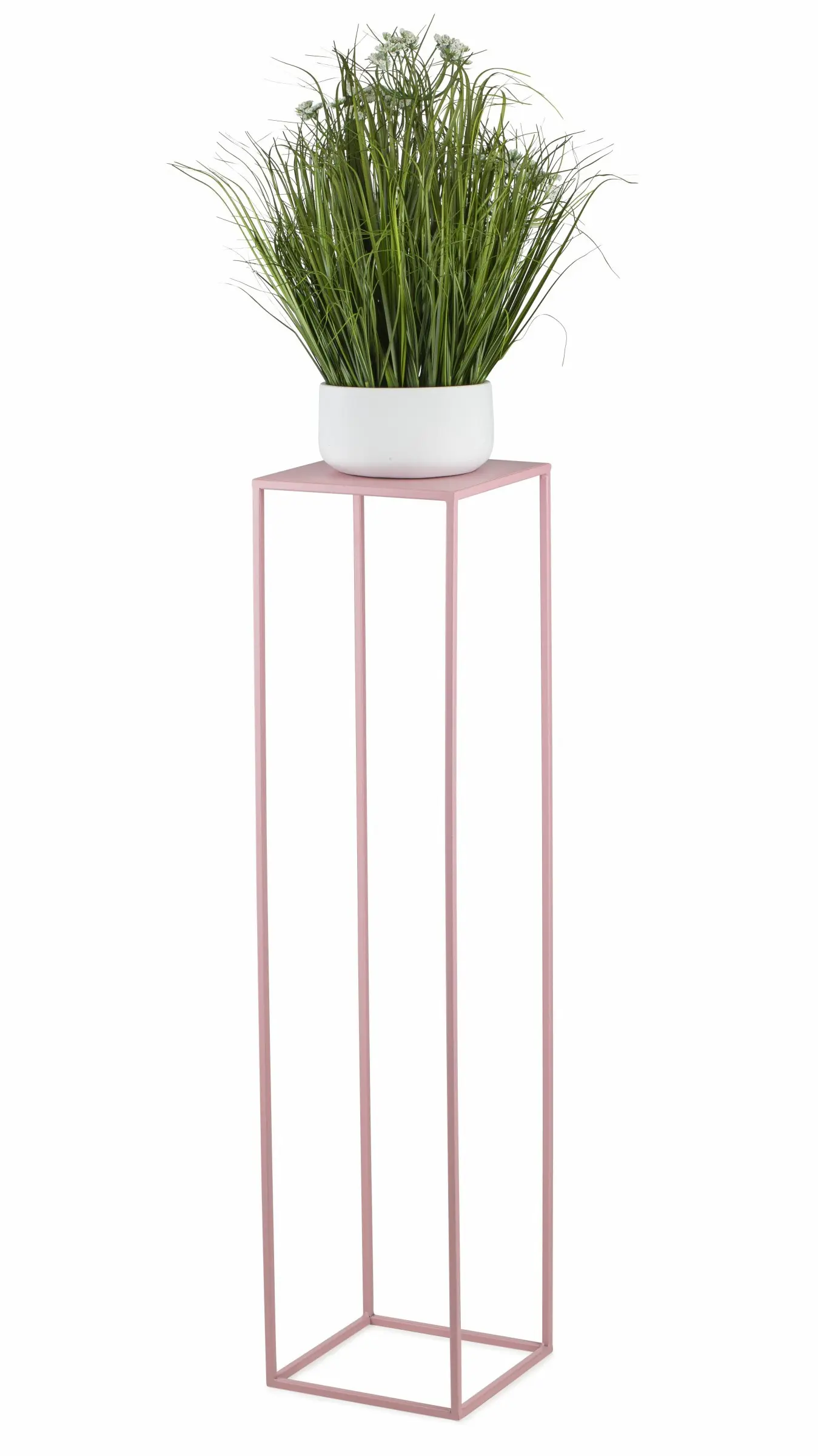 HowHomely Stojan na květiny SIMPLE 100 cm růžový