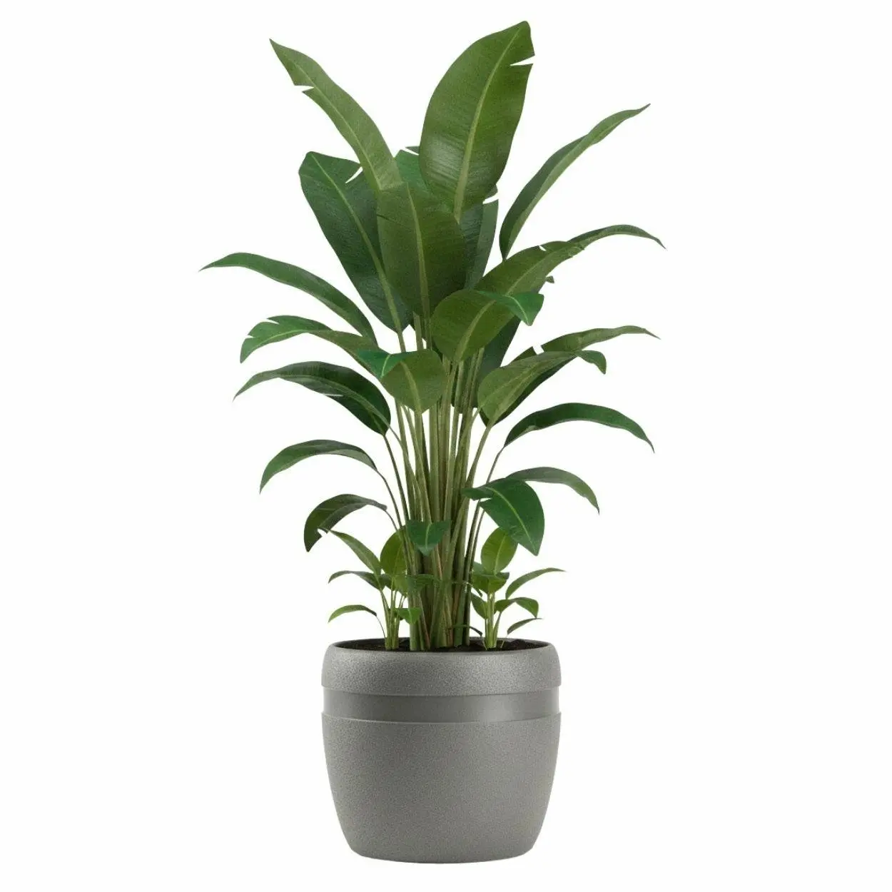 HowHomely Květináč LUNA Classic 32,8 cm antracitový