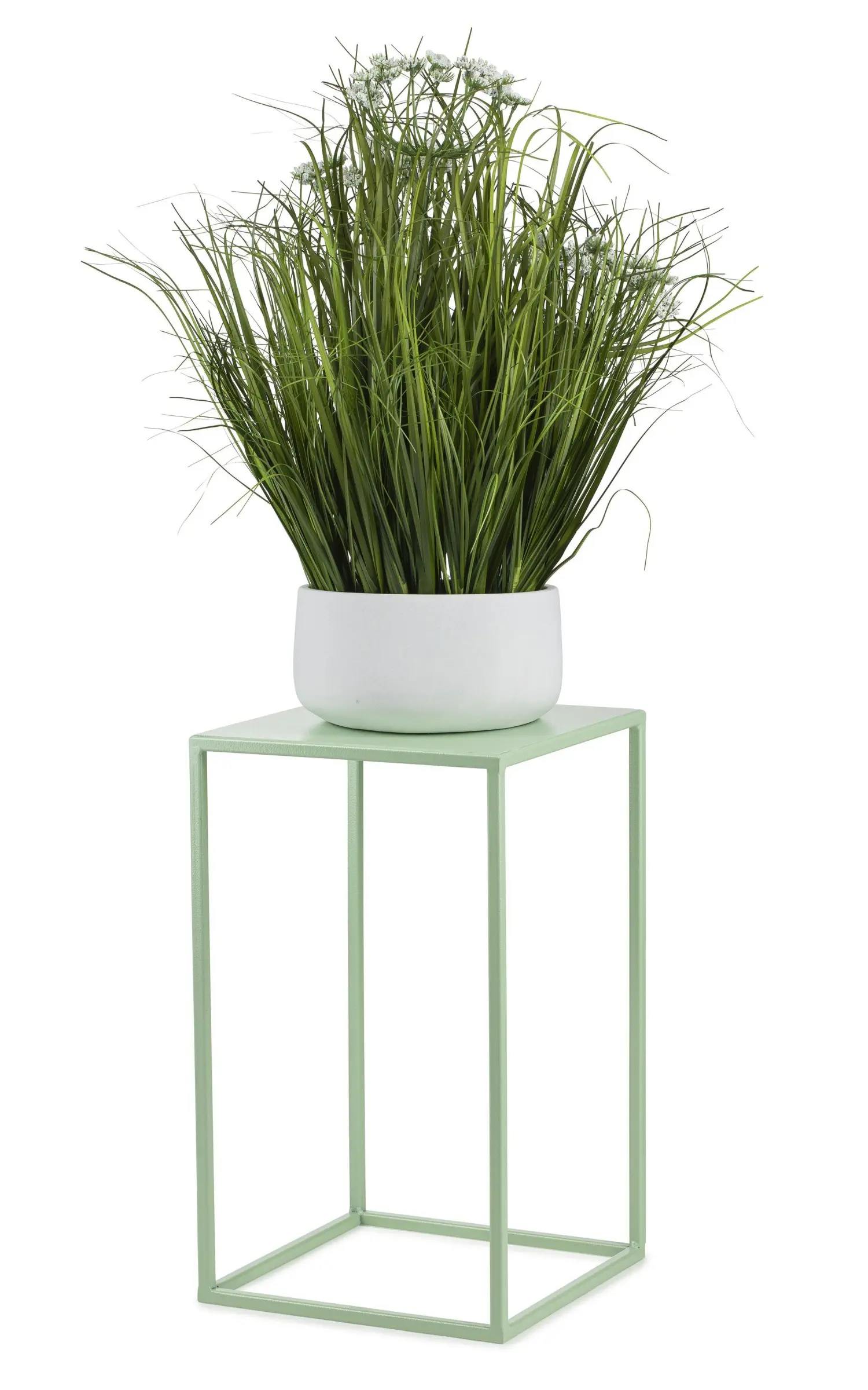 HowHomely Stojan na květiny SIMPLE 40 cm zelený