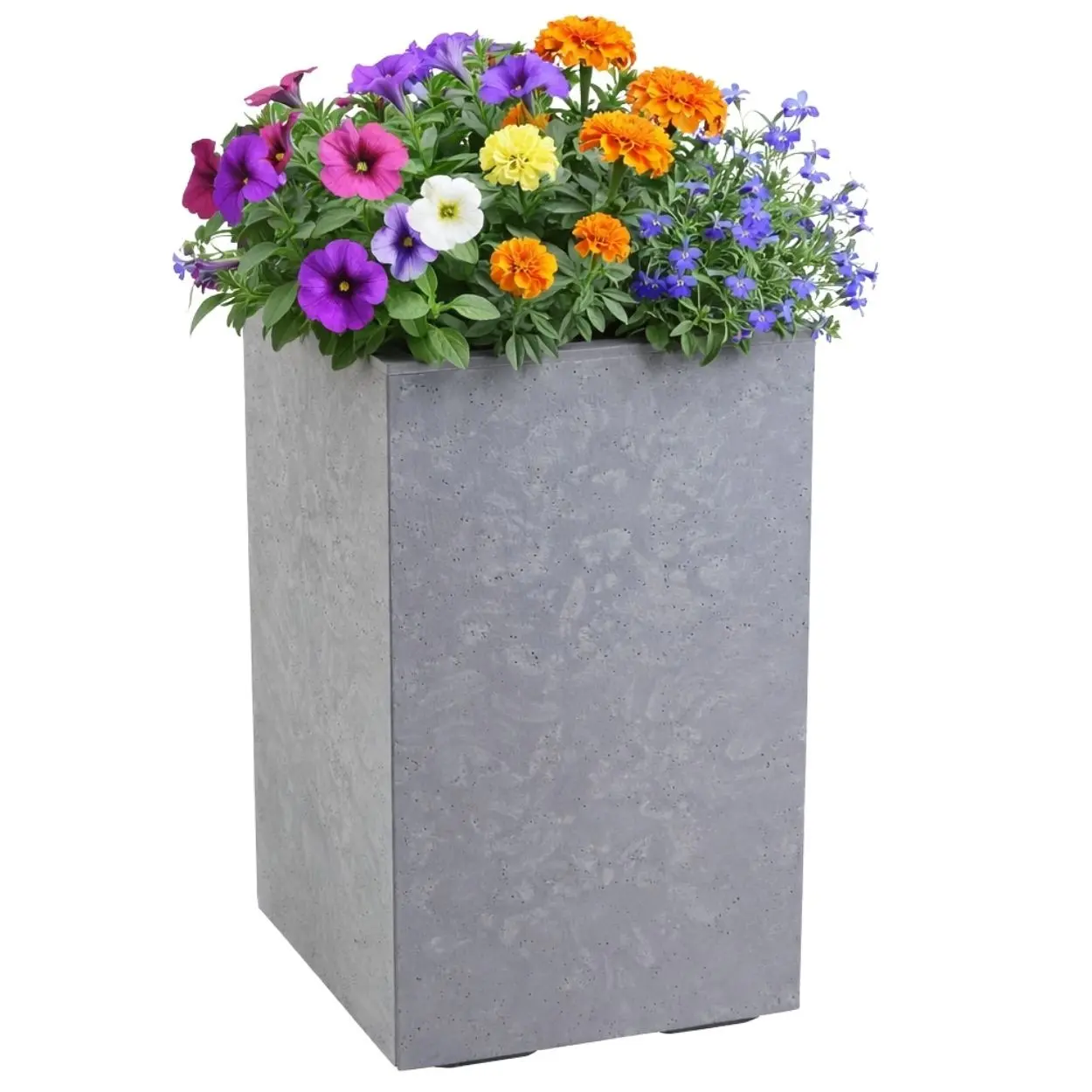 HowHomely Květináč na kolečkách BETONIQUE EKO 30x60 cm šedý beton