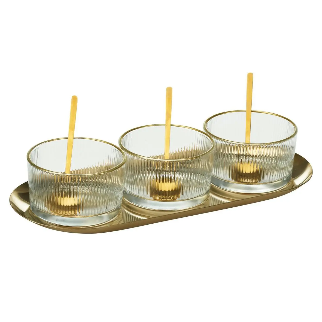 EH Excellent Houseware Sada servírovacích dipů Ø 9 cm hnědý 278001280-KIB