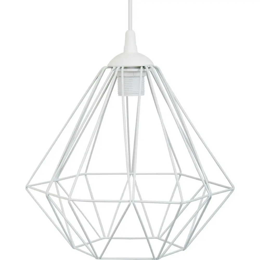HowHomely Stropní svítidlo Diamond 25 cm bílé