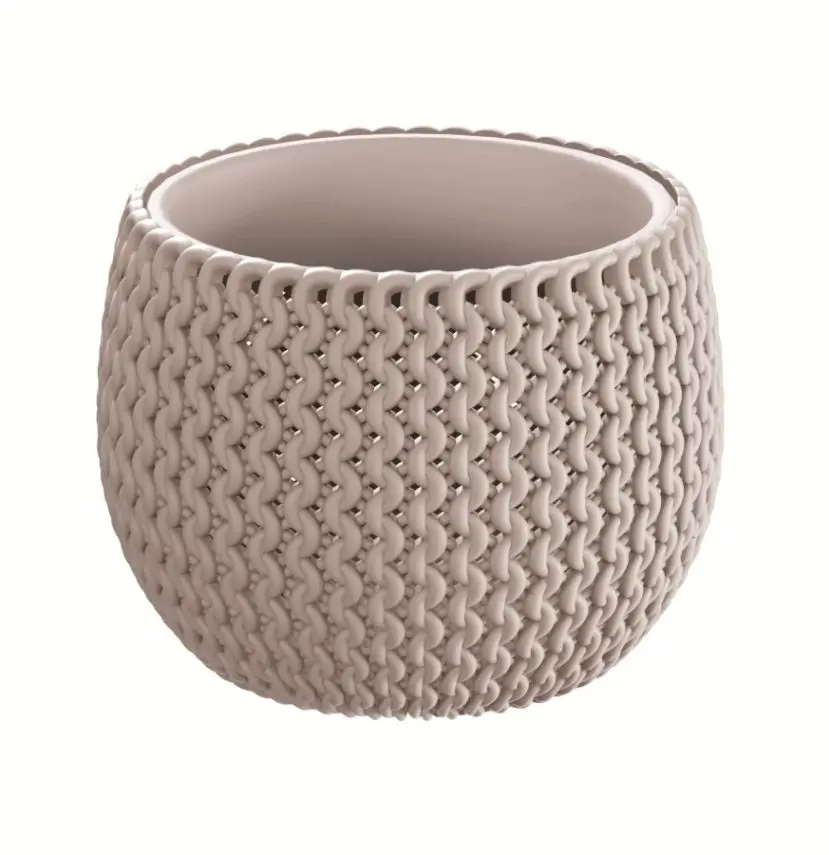 Prosperplast Květináč Splofy Stand hnědý, varianta 23,9 cm