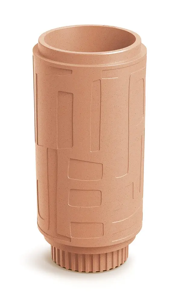 Prosperplast Plastový květináč FOLKAS ROUNDOS HIGH terakota, varianta 30 cm