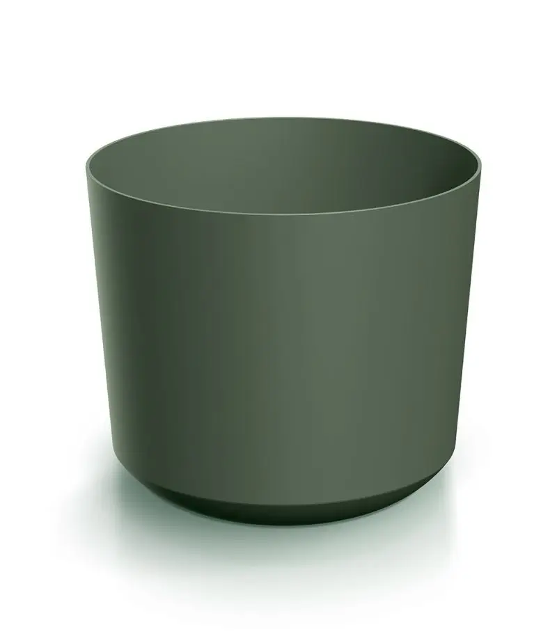 Prosperplast Plastový květináč TUBOS tmavě zelený matný, varianta 19,9 cm