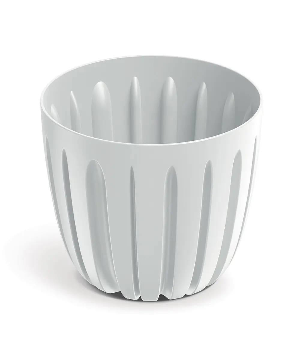 Prosperplast Plastový květináč WARIOS bílý, varianta 16,8 cm