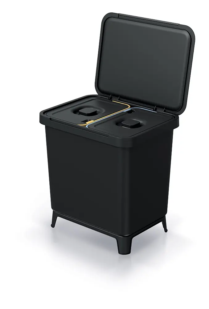 Prosperplast Odpadkový koš SYSTEMO 2x10 L černý