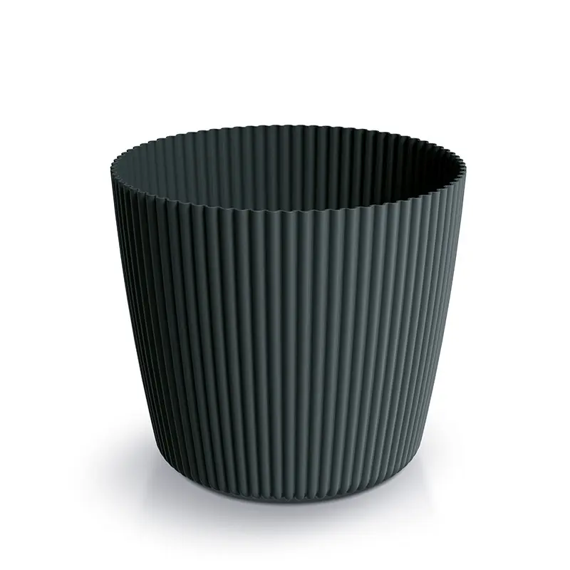 Prosperplast Květináč MILLA ROND uhelný, varianta 39 cm