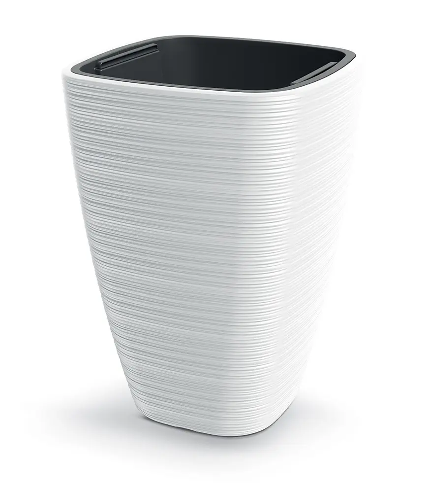 Prosperplast Plastový květináč Venas Square bílý, varianta 28,9 cm