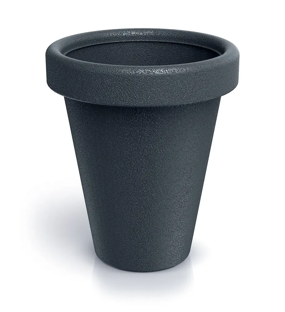Prosperplast Plastový květináč ORIGINAL 39 cm antracitový matný