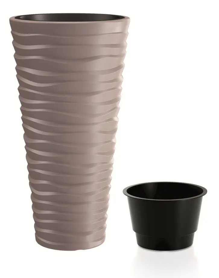 Prosperplast Květináč Long Sand s vložením mocca, varianta
