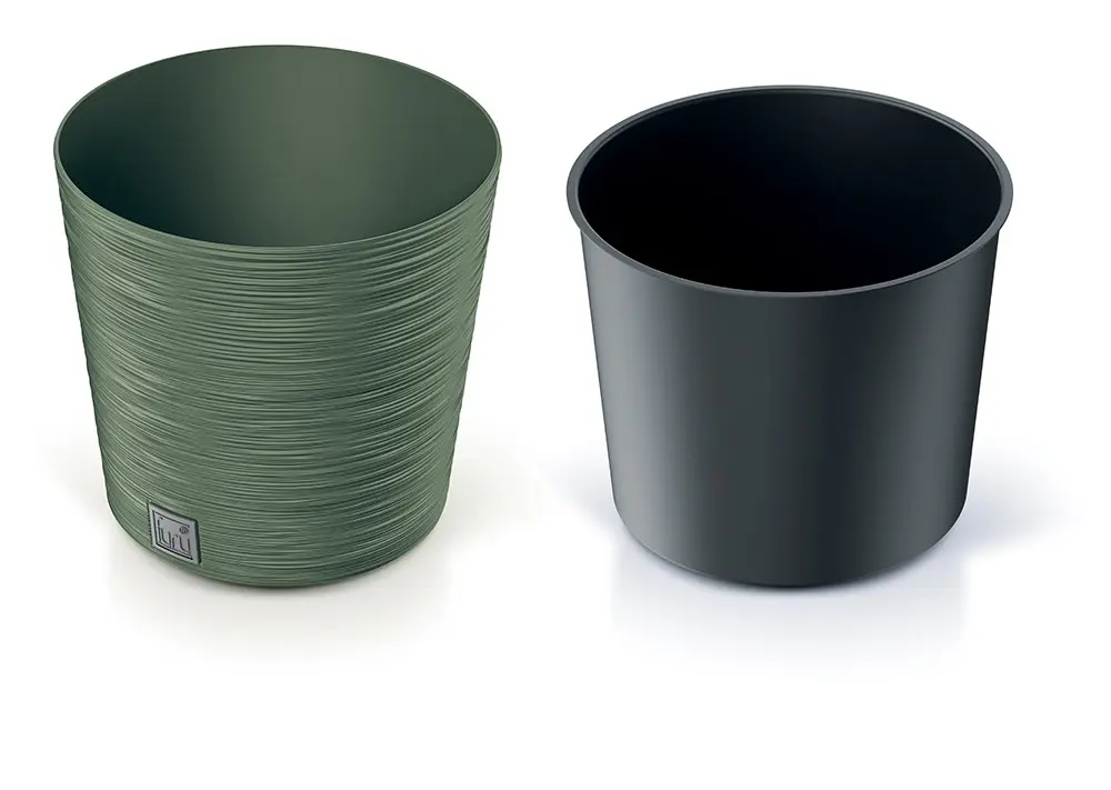 Prosperplast Květináč FUSU zelený, varianta 25 cm
