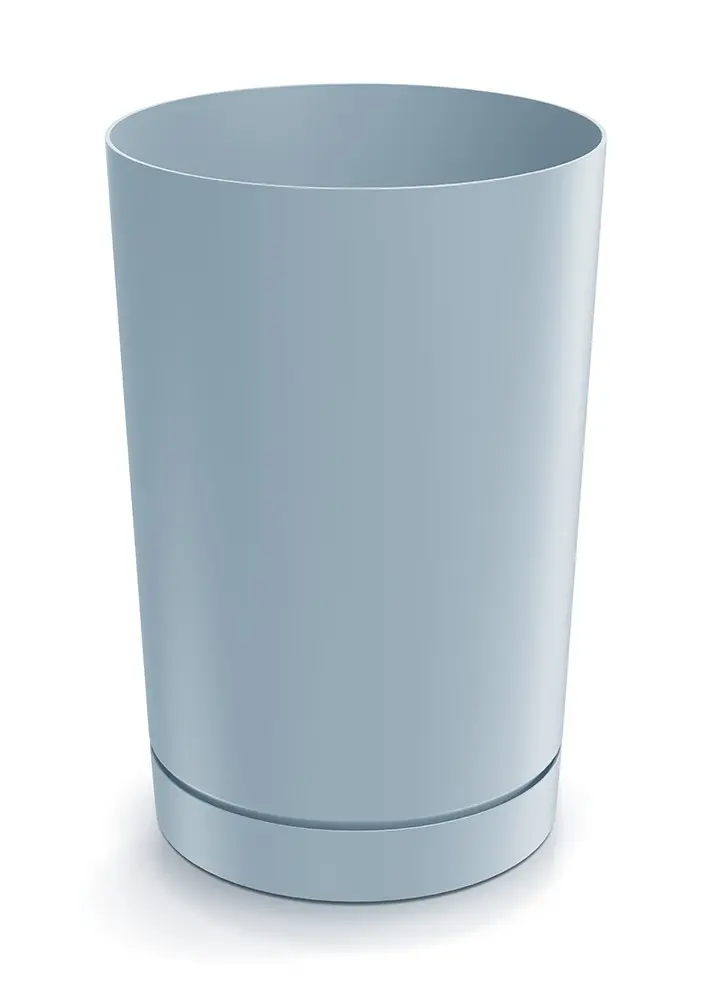 Prosperplast Plastový květináč TUBOS 30 cm světle šedý