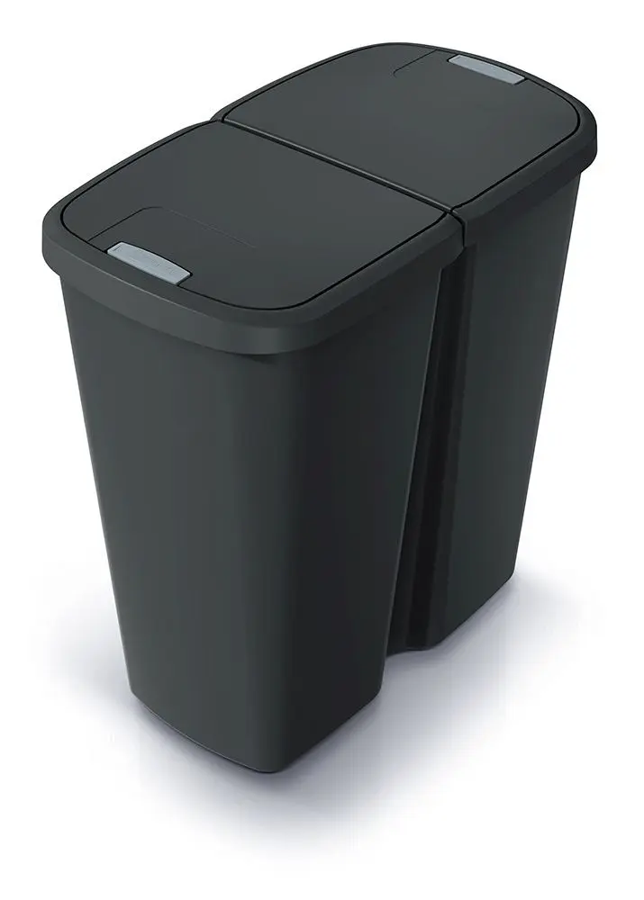 Prosperplast Odpadkový koš COMPACTO DUA 45 L černý
