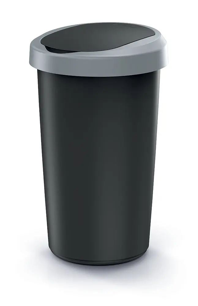 Prosperplast Odpadkový koš COMPACTO 50 L černý/světle šedý
