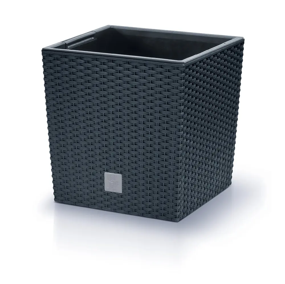 PROSPERPLAST - Kvetináč RatoLOW 26,5cm antracit