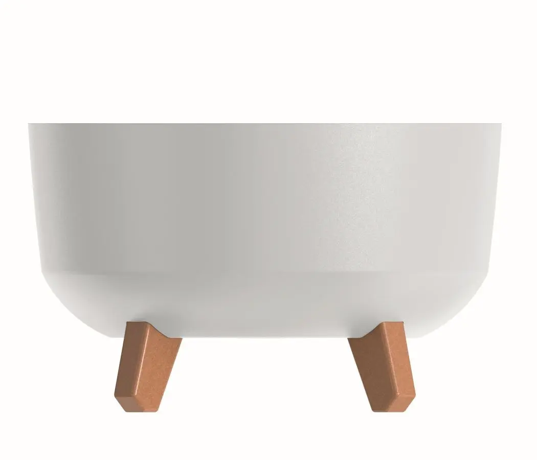 PROSPERPLAST Květináč GRACIA LOW 23,5 cm bílý
