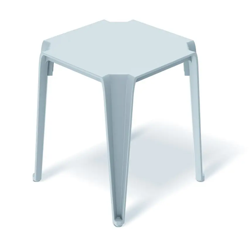 Prosperplast Zahradní odkládací stolek LOTTIES 39,6x39,6x46,5 cm světle šedý