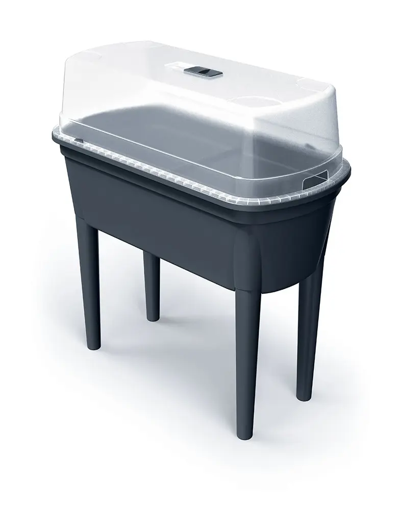Prosperplast Sadbovač s víkem BOTANICE 77,5 cm antracitový