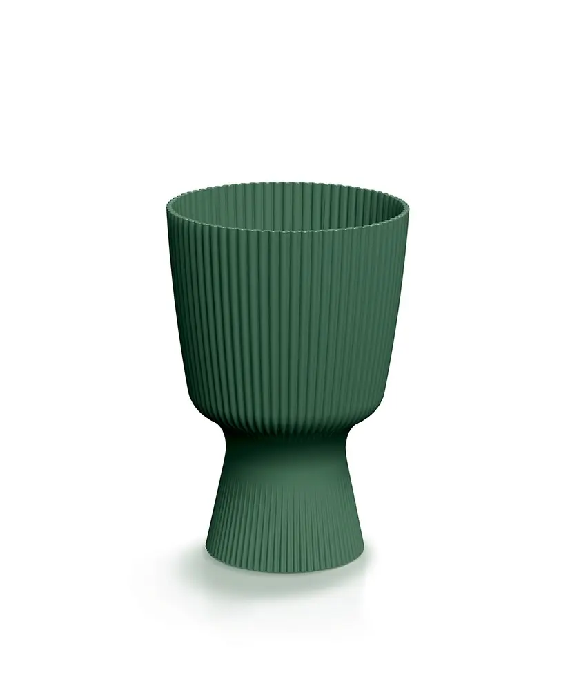 Prosperplast Květináč Milla Round tmavě zelený, varianta 14,6 cm