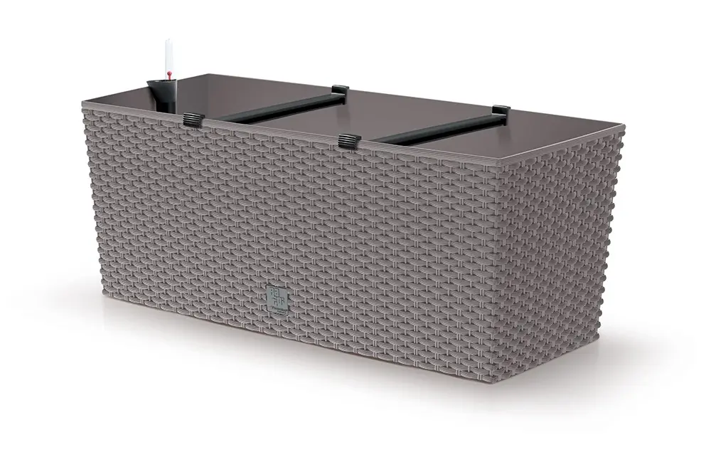 Prosperplast Truhlík RATAN CASE mocca, varianta 51,4 cm