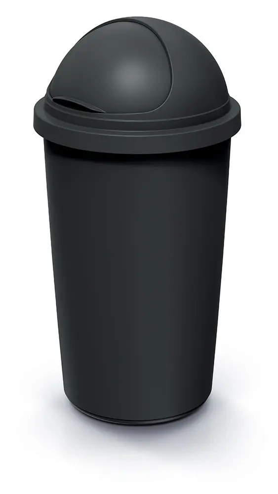 Prosperplast Odpadkový koš COMPACTO ROLL 60 L černý