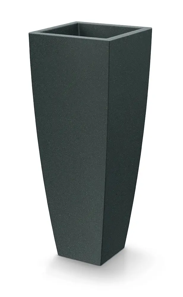 Prosperplast Květináč Moodas Square High 40 cm černý granit