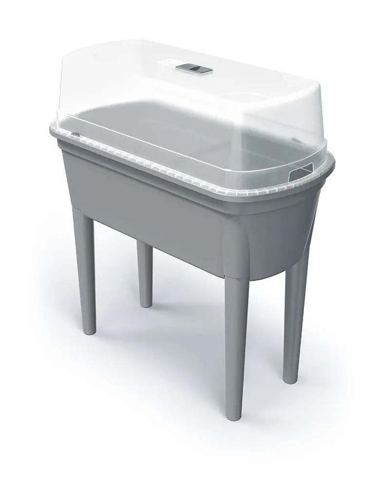 Prosperplast Sadbovač s víkem BOTANICE 77,5 cm šedý