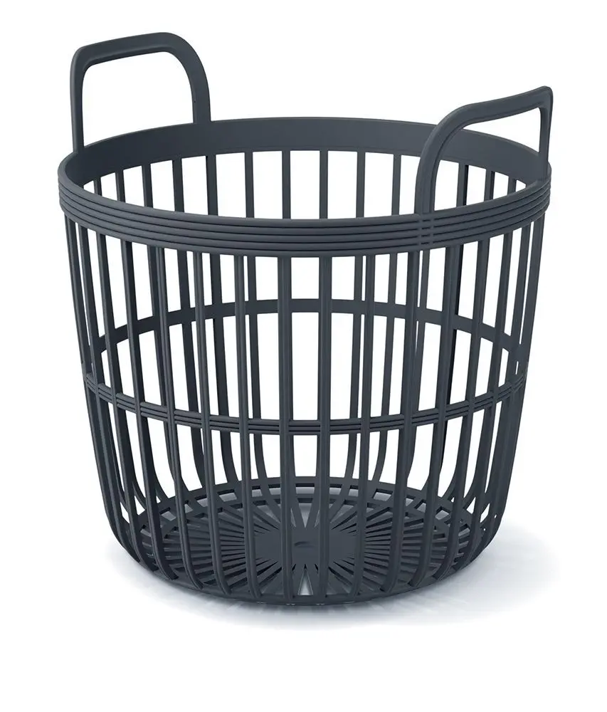 Prosperplast Koš s uchy Sue antracit, varianta 36,4 cm