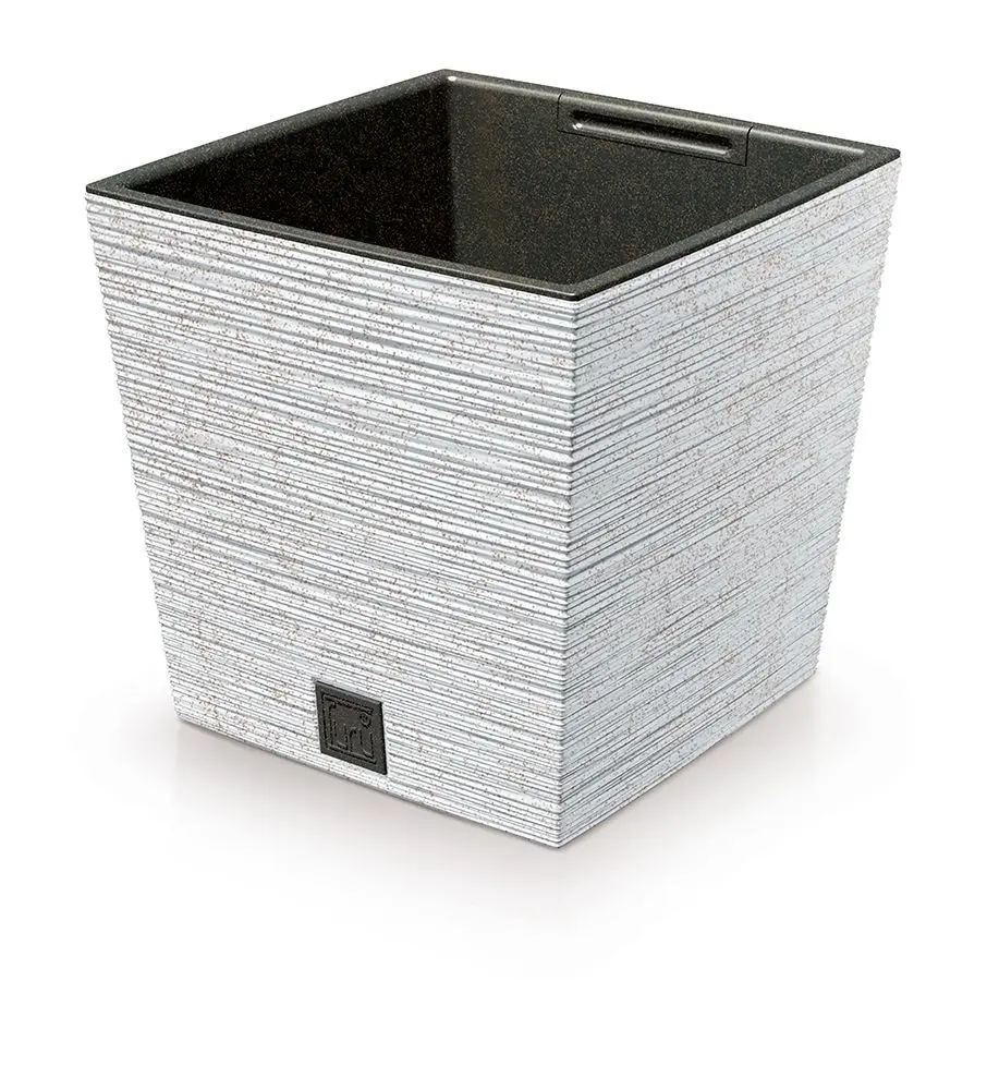 Prosperplast Květináč FUSU ECO III bílý, varianta 30 cm