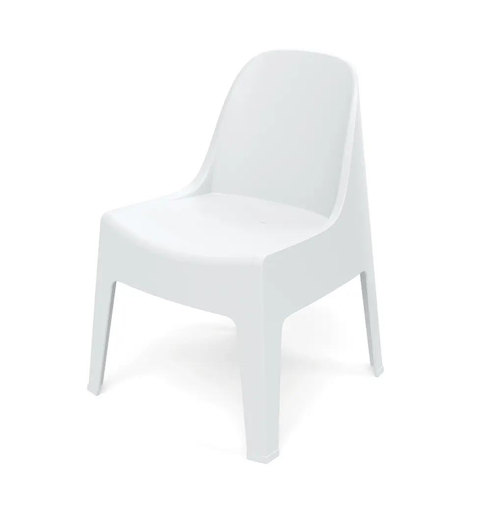 Prosperplast Zahradní židle MILANES 58x60x73,5 cm bílá