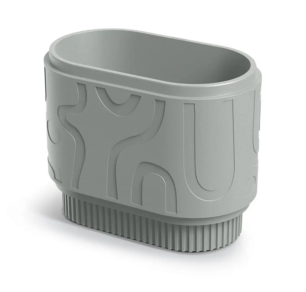 Prosperplast Plastový květináč FOLKAS ROUNDOS CASE betonově šedý, varianta 80 cm