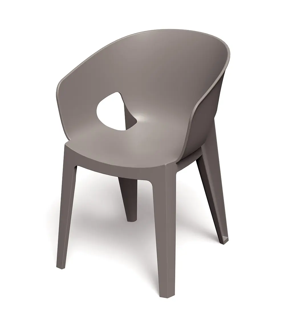 Židle zahradní PREMO 560x590x810mm - zemitě hnědá