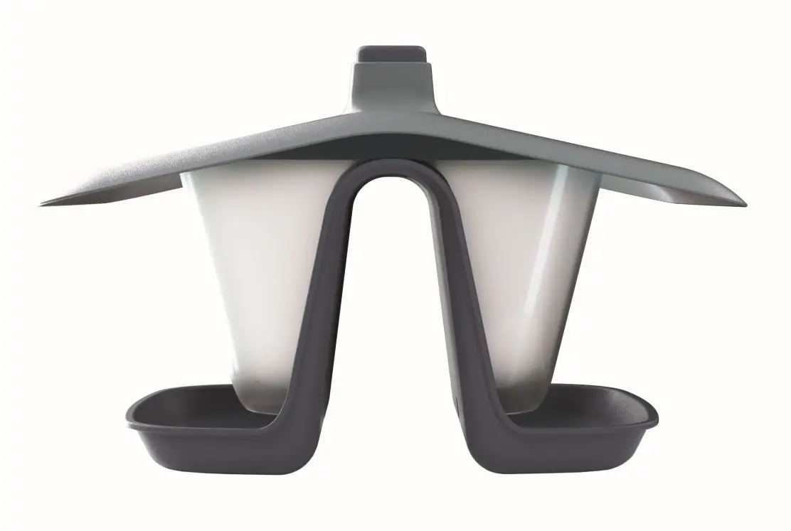 Krmítko pro ptáky BIRDYFEED DOUBLE antracit 28cm