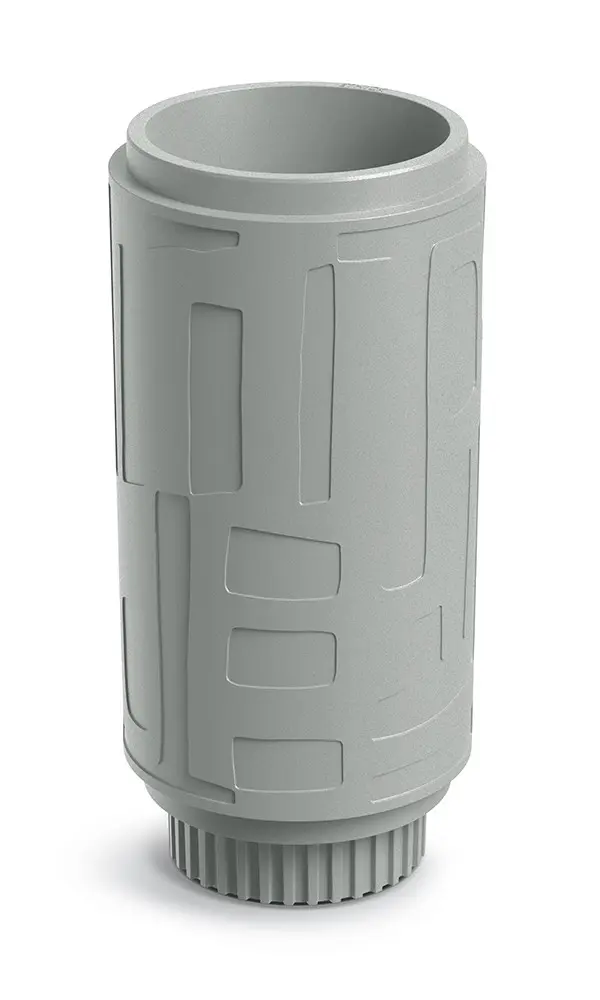 Prosperplast Plastový květináč FOLKAS ROUNDOS HIGH betonově šedý, varianta 30 cm