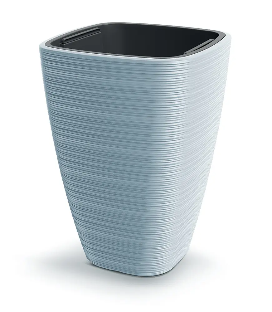 Prosperplast Plastový květináč Venas Square světle šedý, varianta 38,8 cm