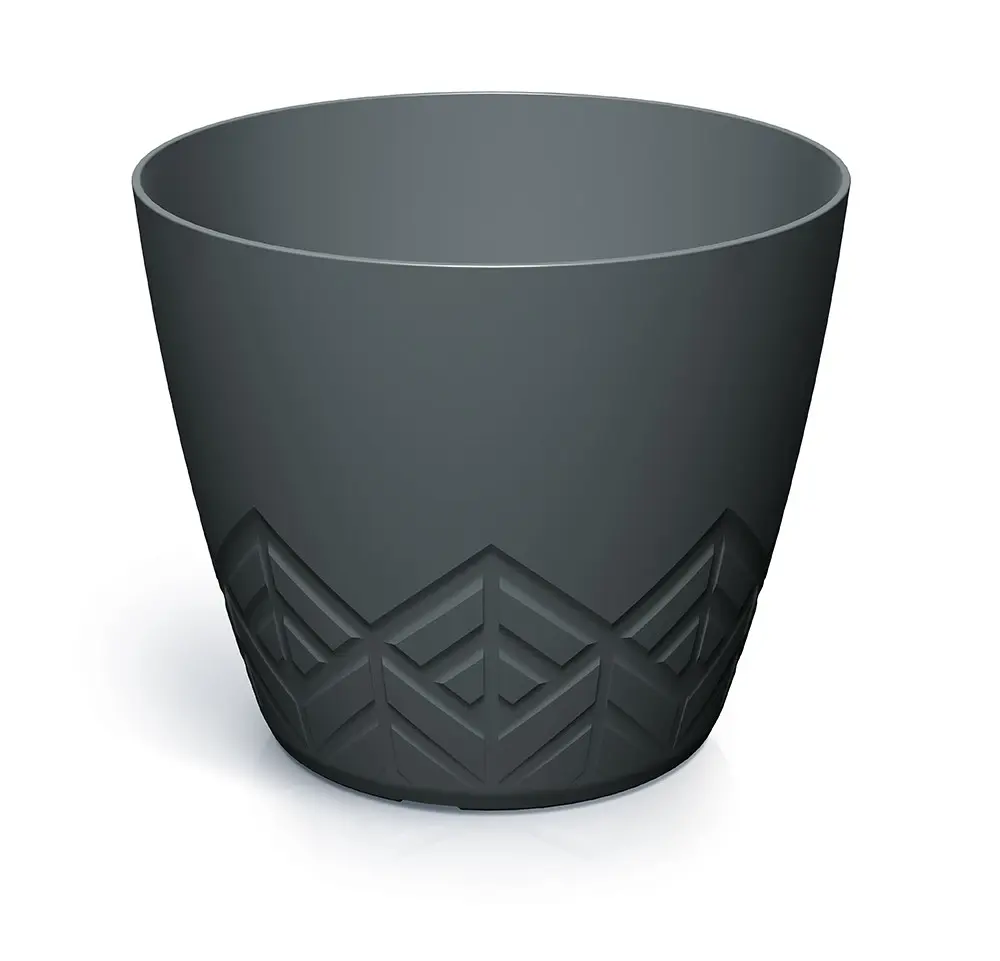 Prosperplast Květináč Areca grafit, varianta 19,8 cm