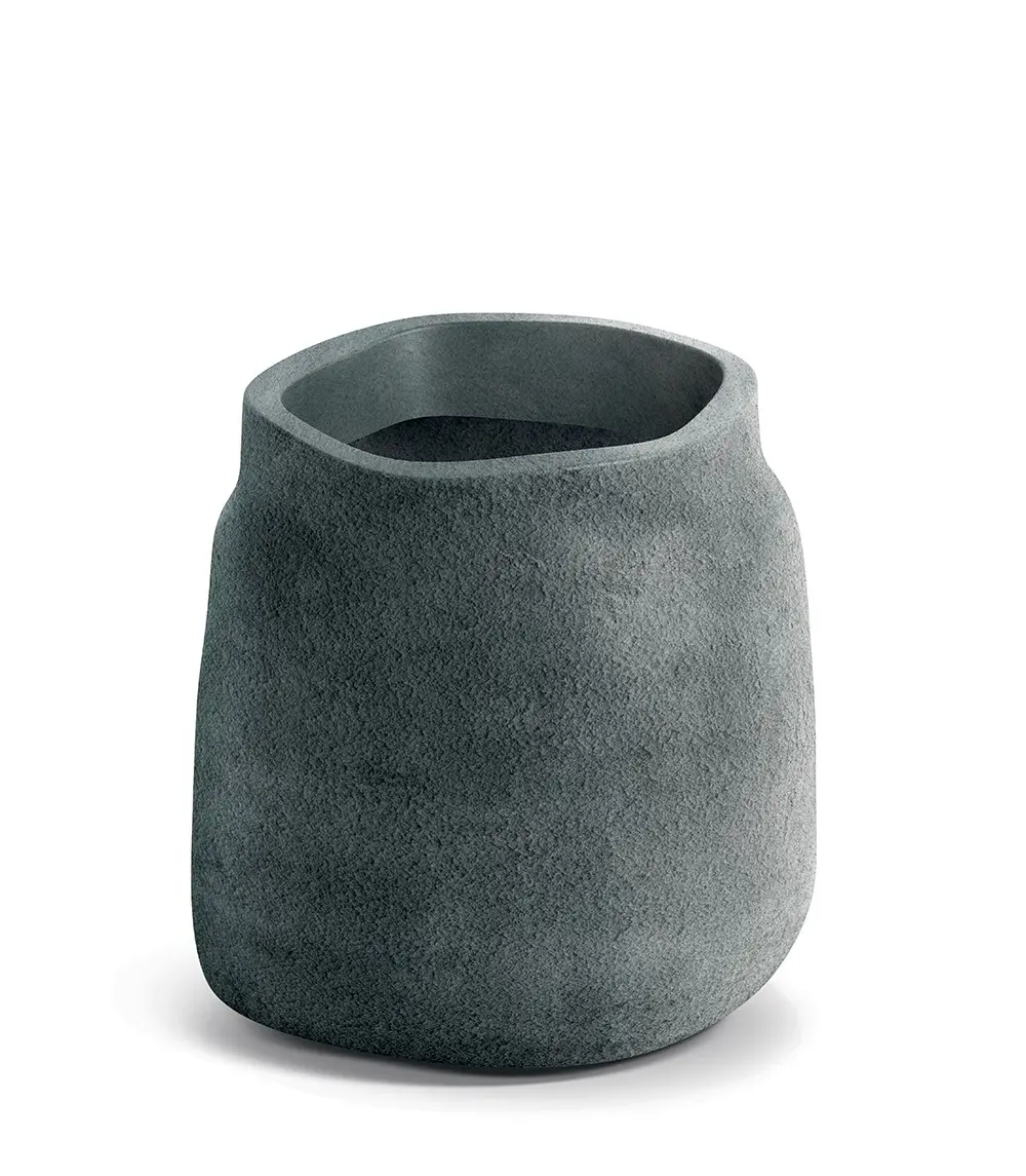 Prosperplast Plastový květináč BOGELOS grafitový, varianta 46 cm
