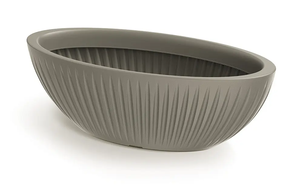 Prosperplast Oválný květináč LATIE 58 cm mocca