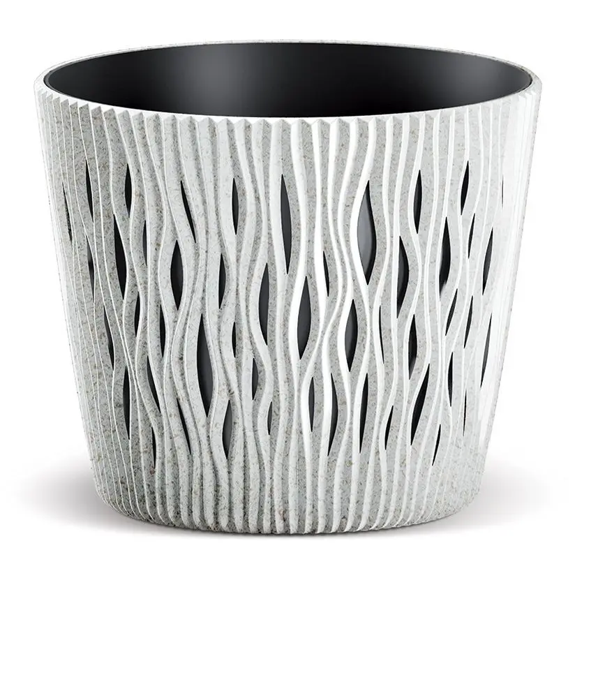 Prosperplast Květináč SCANDY ECO bílý, varianta 18,9 cm
