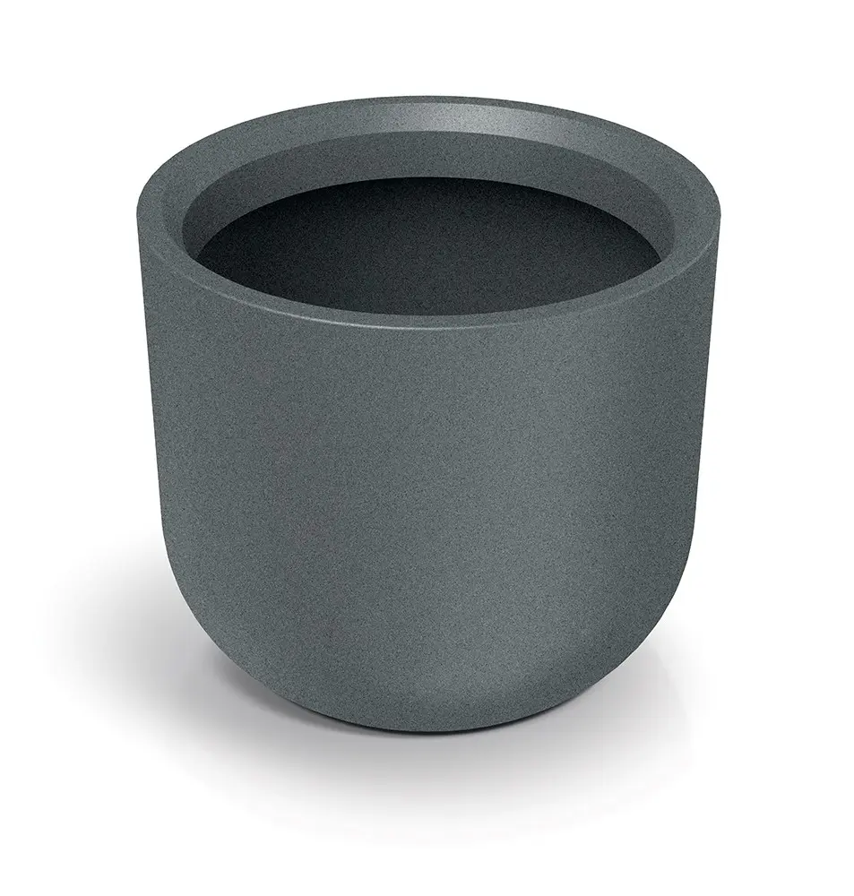 Prosperplast Plastový květináč MOLTAS ROUND HIGH granitově šedý, varianta 60 cm