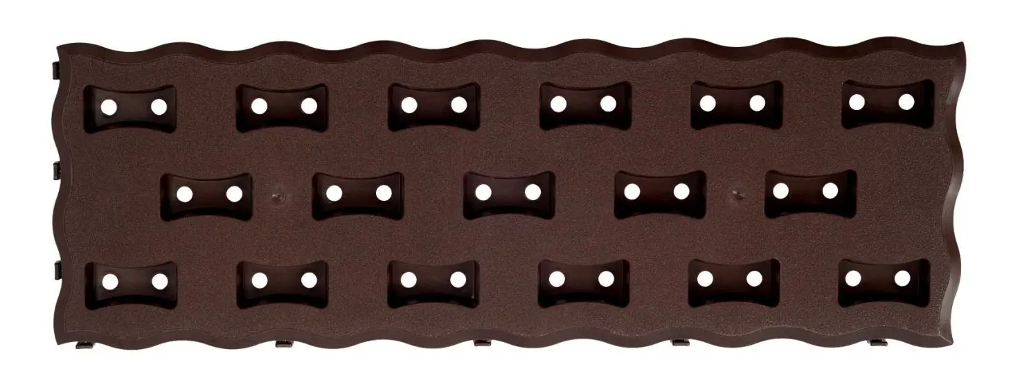 Prosperplast Záhonový chodník Dog 60x20 cm tmavě hnědý