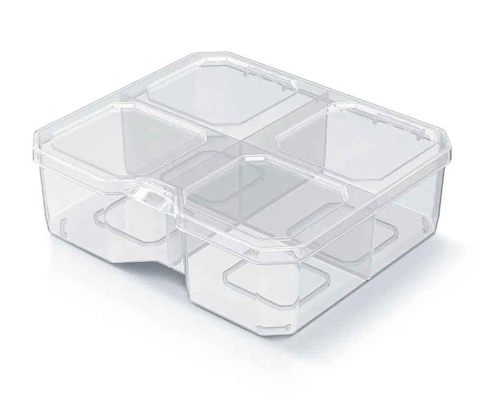 Prosperplast Organizér RQS BOX 15,6x14x5 cm transparentní
