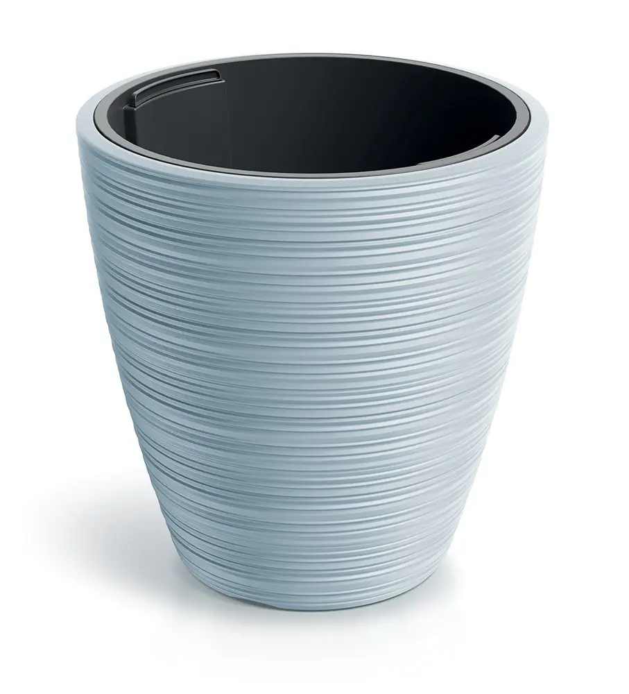 Prosperplast Plastový květináč Venas Round světle šedý, varianta 29,9 cm